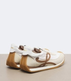 Loewe Flow Runner 2.0 suede-trimmed sneakers