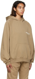 Essentials Tan Cotton Hoodie