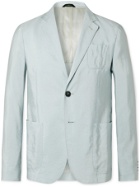 GIORGIO ARMANI - Slim-Fit Silk-Blend Twill Suit Jacket - Blue