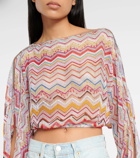 Missoni Mare Zig Zag printed cropped top