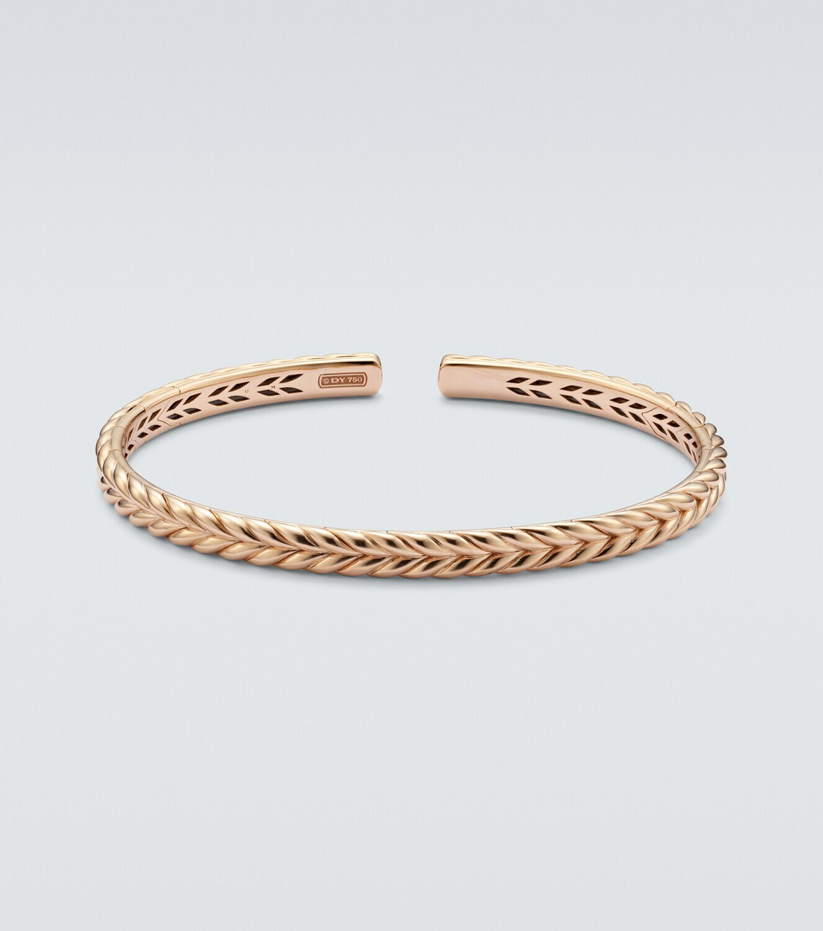 David Yurman Chevron 18kt rose gold cuff bracelet