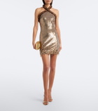 Simkhai Naya sequined halterneck minidress