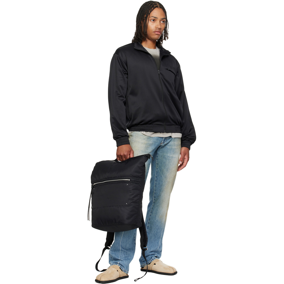 Maison Margiela Black Zip Backpack