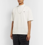 AMBUSH® - Oversized Chain-Embellished Logo-Embroidered Cotton-Jersey T-Shirt - White