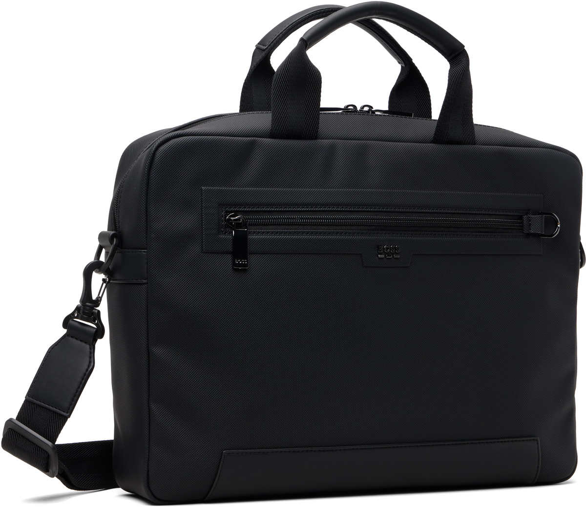 BOSS Black Logo Flag Document Briefcase