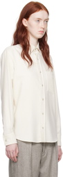 ZEGNA Off-White Press-Stud Shirt
