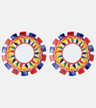 Dolce&Gabbana Casa - Set of 2 porcelain dinner plates
