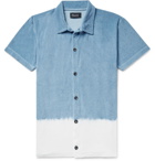 Howlin' - Light Flight Degradé Cotton-Blend Terry Shirt - Blue