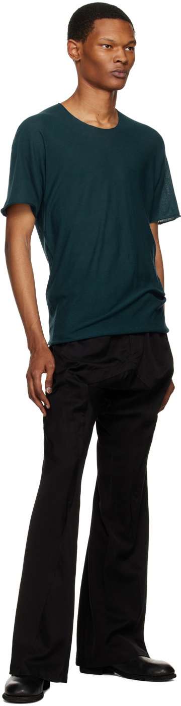 Label Under Construction Green Parabolic Zip Seam T-Shirt