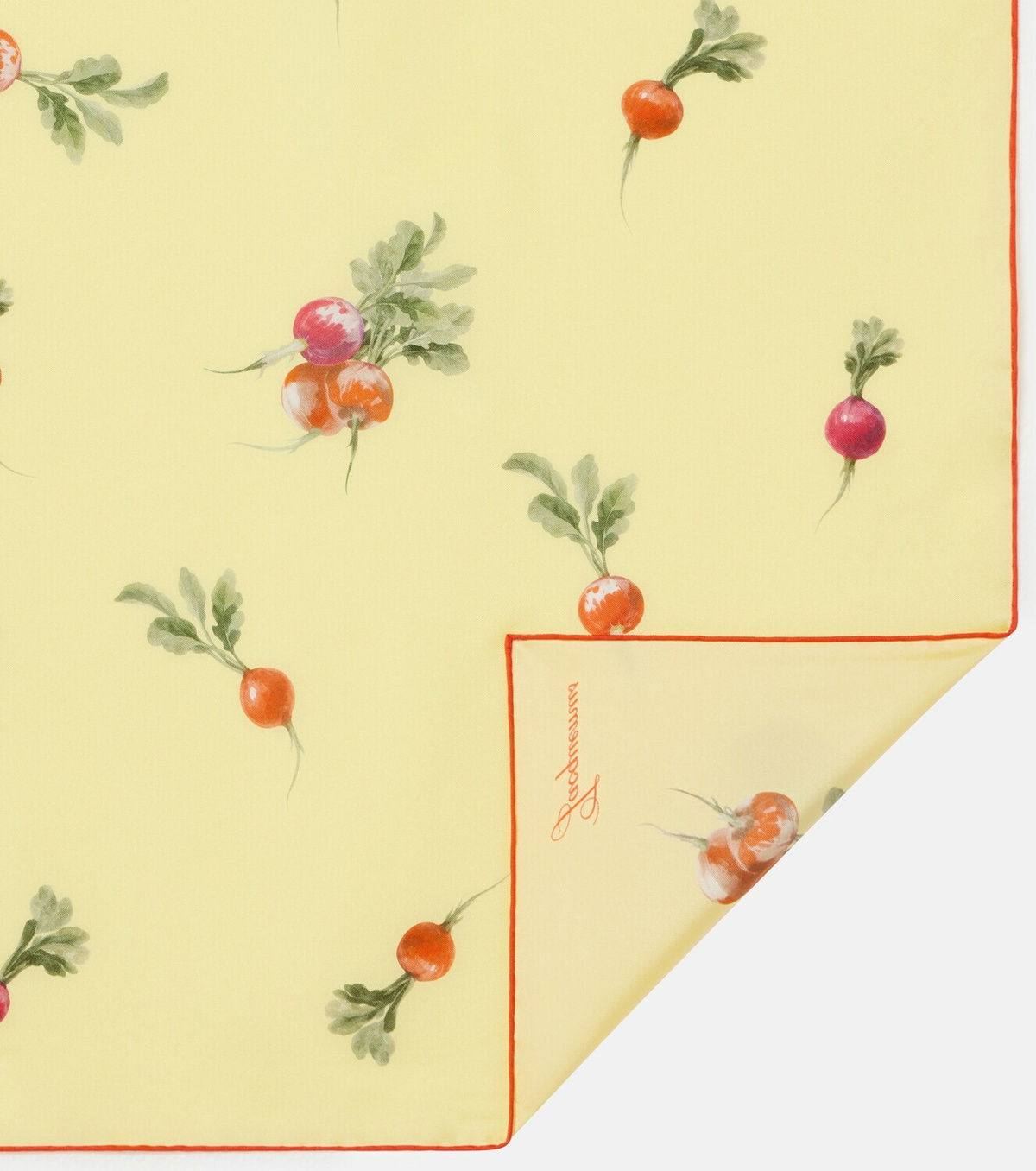 Jacquemus Raddish printed silk scarf