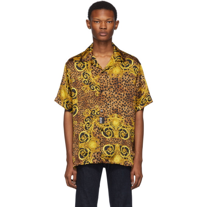 Photo: Versace Jeans Couture Black and Gold Baroque Shirt