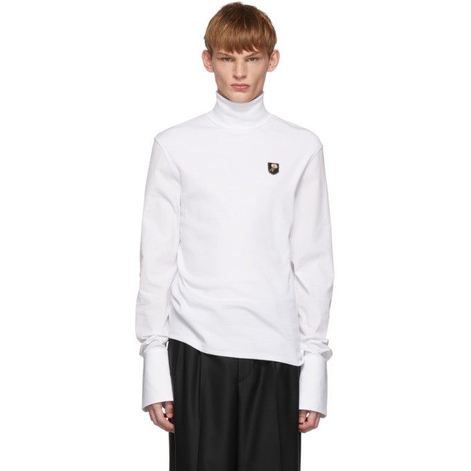 Alexander McQueen White Poplin Turtleneck Alexander McQueen