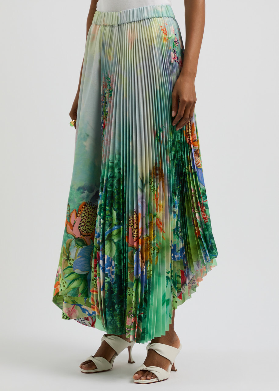 ワンピース ALEMAIS Women Mid Skirts 4365D MULTI GREEN Multicolored Rafaela maxi skirt Alemais - women - ALEMAIS