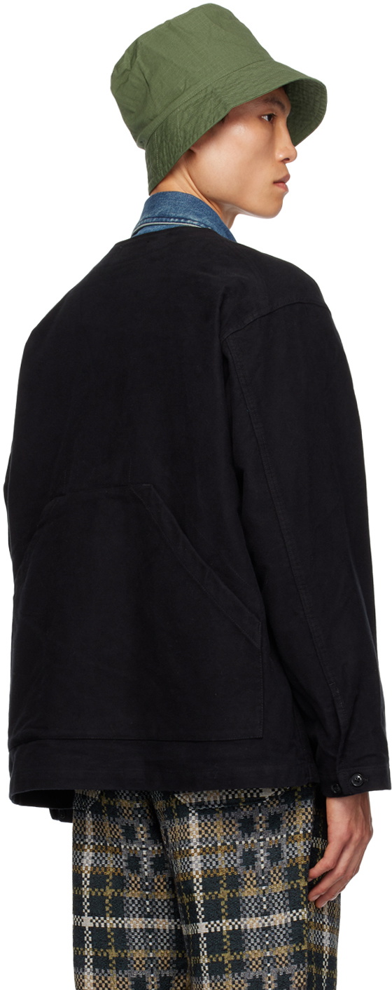 Engineered Garments Black Kangaroo Pocket Jacket Engineered Garments