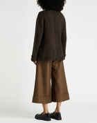 Manila Grace Womens Cardigan Dark in Brown
