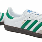 Adidas Samba OG Sneakers in White/Green