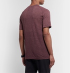 Lululemon - Metal Vent Tech Mélange Stretch-Jersey T-Shirt - Burgundy