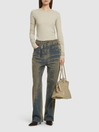 DARKPARK Sam High Waist Canvas Flared Pants
