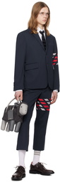 Thom Browne Navy 4-Bar Trousers