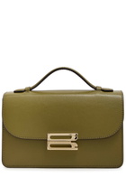 Victoria Beckham Dorian Mini Grained-leather top Handle bag - Green - One Size