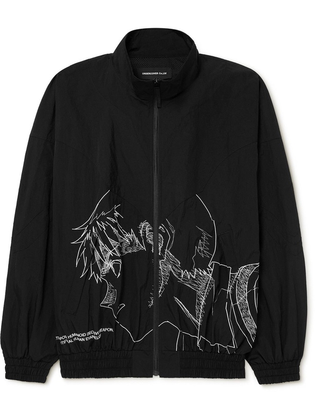 Photo: Undercover - Neon Genesis Evangelion Embroidered Shell Track Jacket - Black