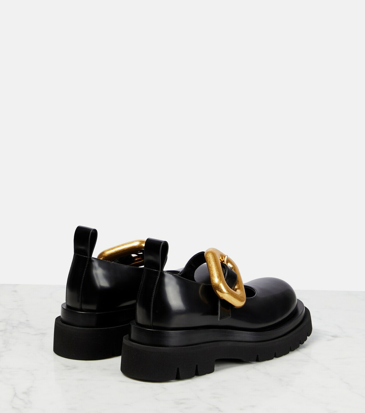 Bottega Veneta*Lug Mary-Jane Flats フラットシューズ*送料込 Bottega Veneta Mary Jane leather flats Bottega Veneta