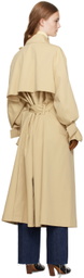 Recto Beige Petunia Trench Coat