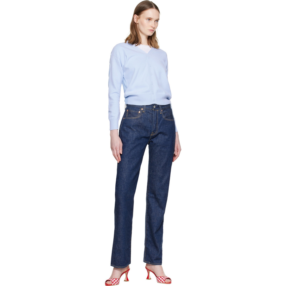 Levi's Navy '70s 501 Jeans