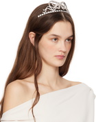 Blumarine Silver Bow Crystal Headband