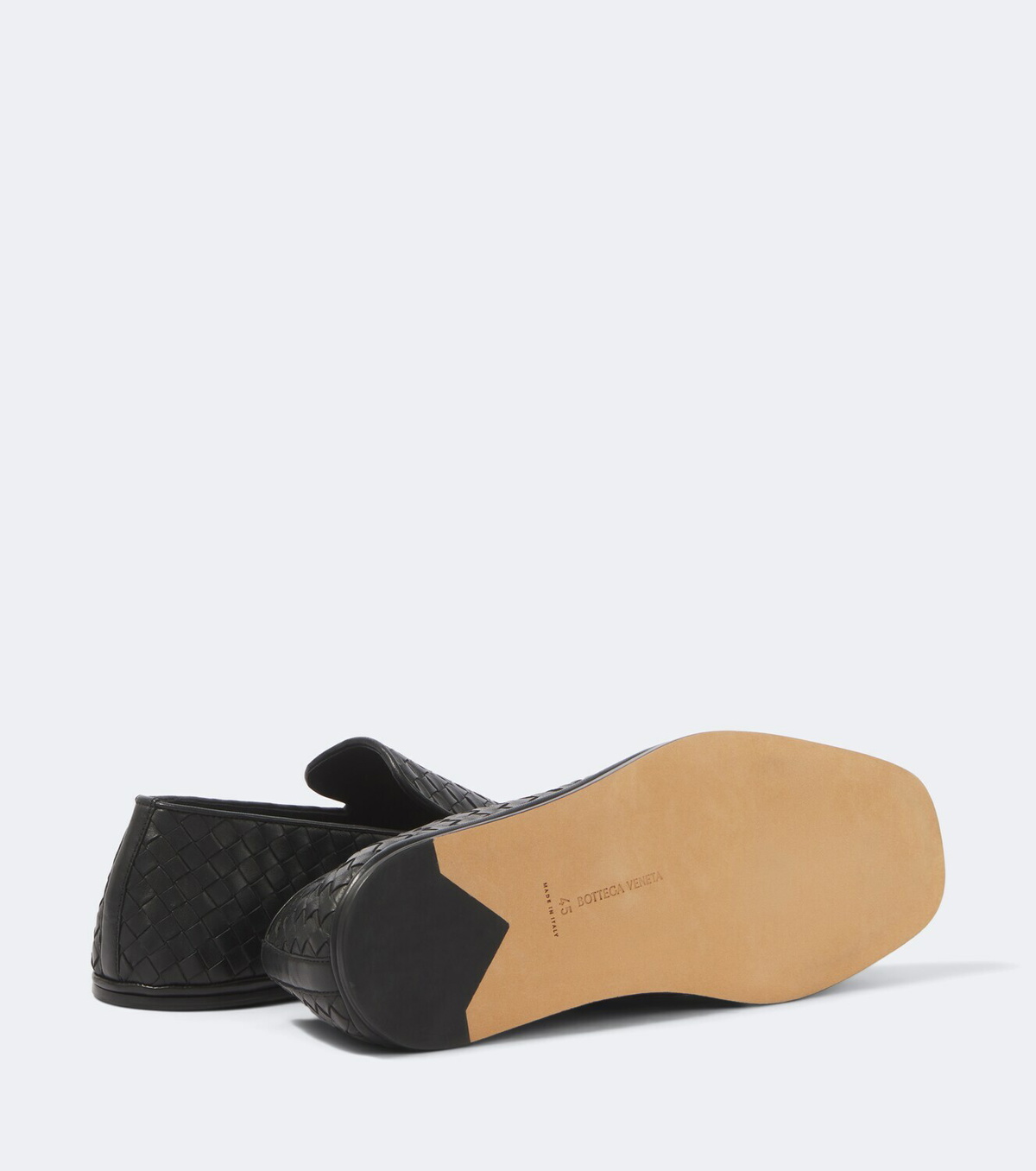 Bottega Veneta Palazzo Intrecciato leather slip-on shoes