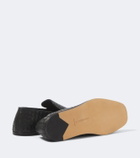 Bottega Veneta Palazzo Intrecciato leather slip-on shoes