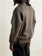 Sacai - Nylon-Trimmed Cotton-Blend Jersey Sweatshirt - Brown