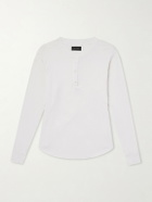 Les Tien - Garment-Dyed Ribbed Cotton-Jersey T-Shirt - Neutrals
