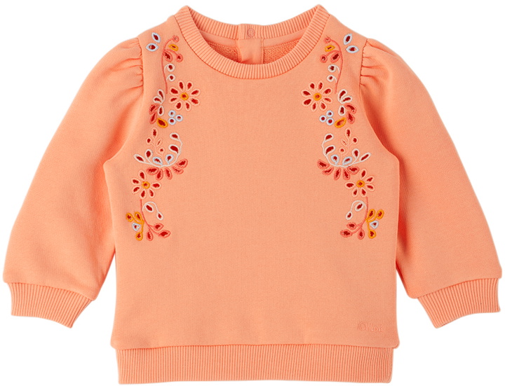 Photo: Chloé Baby Pink Embroidered Sweatshirt