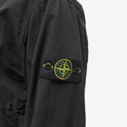 Stone Island Men's Cupro Cotton Twill Bomber Jacket in Black