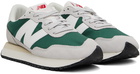 New Balance Gray & Green 237 Sneakers