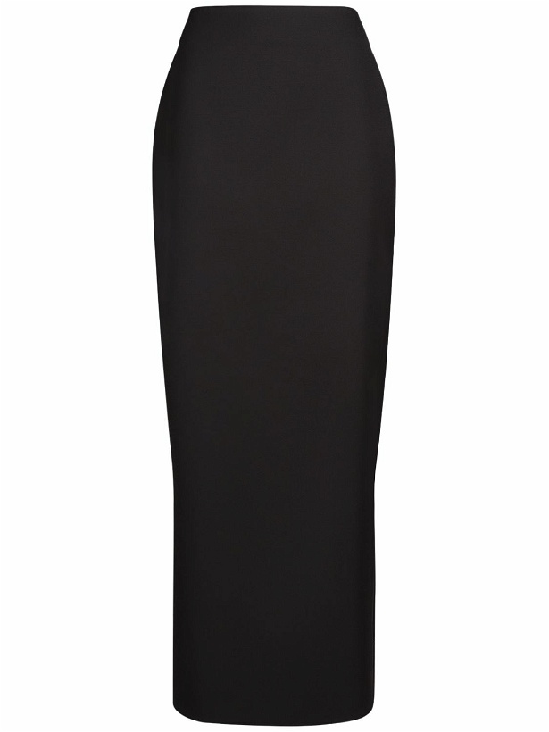 Photo: THE ROW - Bartelle Wool Twill Long Pencil Skirt