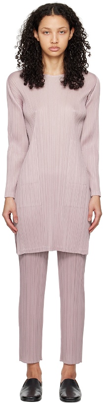 Photo: PLEATS PLEASE ISSEY MIYAKE Pink Monthly Colors January Minidress