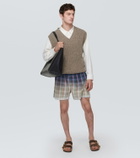 Birkenstock Arizona nubuck and shearling sandals