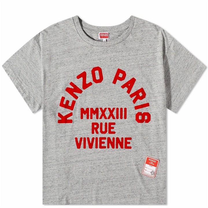 Photo: Kenzo Paris Men's Rue Vivienne 80 S T-Shirt in Pearl Grey