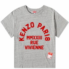 Kenzo Paris Men's Rue Vivienne 80 S T-Shirt in Pearl Grey