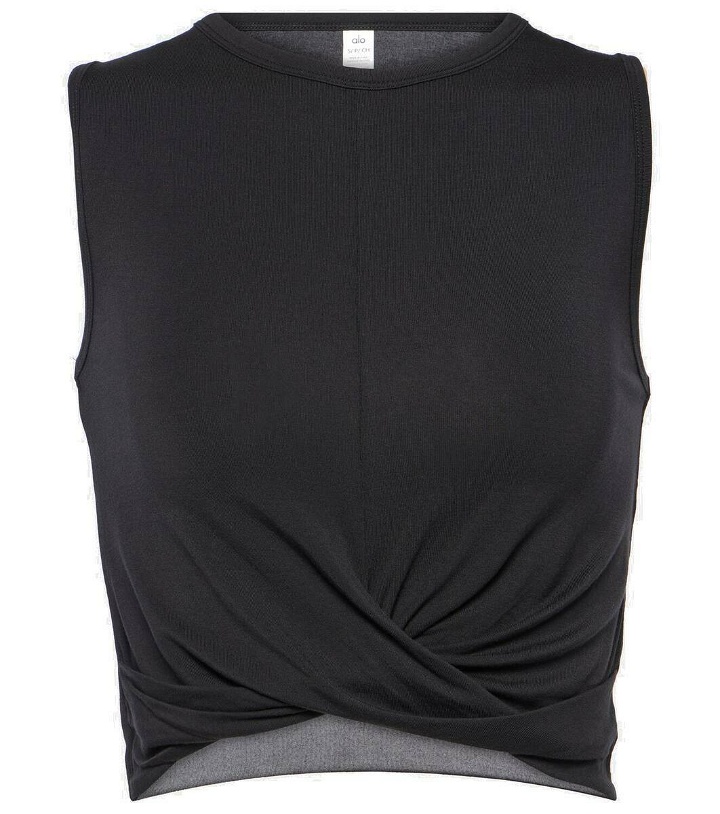 Photo: Alo Yoga Cover draped jersey tank top