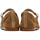 Le Monde Beryl Taupe Ballet Mary Jane Flats
