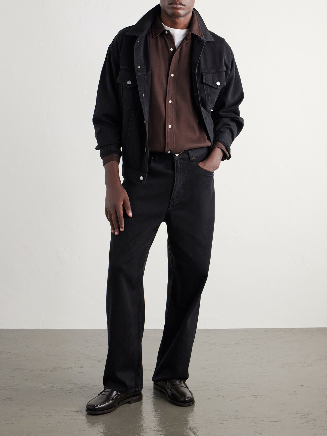 A.PRESSE - Cotton-Twill Shirt - Brown
