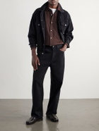 A.PRESSE - Cotton-Twill Shirt - Brown