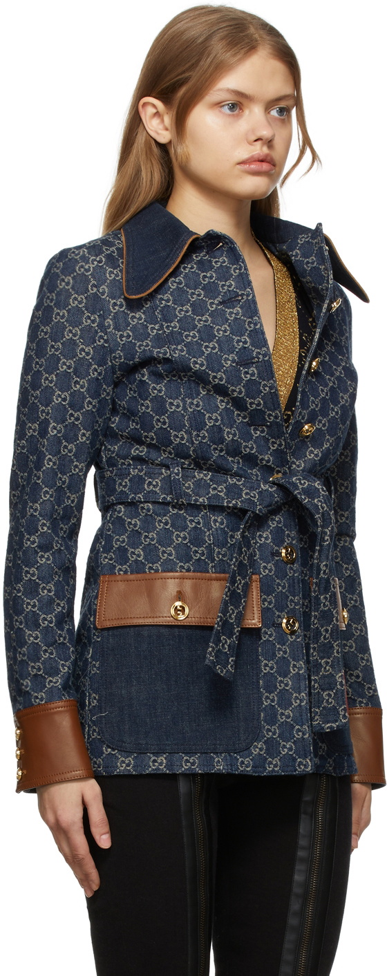 Gucci Blue Denim Eco Washed Jacket Gucci