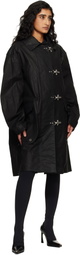 VETEMENTS Black Fireman Hooks Coat