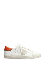 Philippe Model Prsx Low Sneakers In White Leather