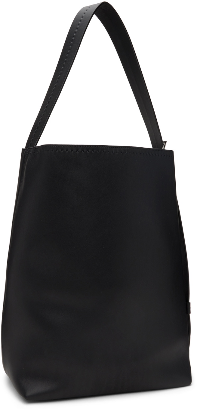 Max Mara Black Medium Leather Archetipo Tote Max Mara