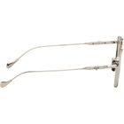 Cutler and Gross Silver The Great Frog Edition Capri Rectangular Sunglasses